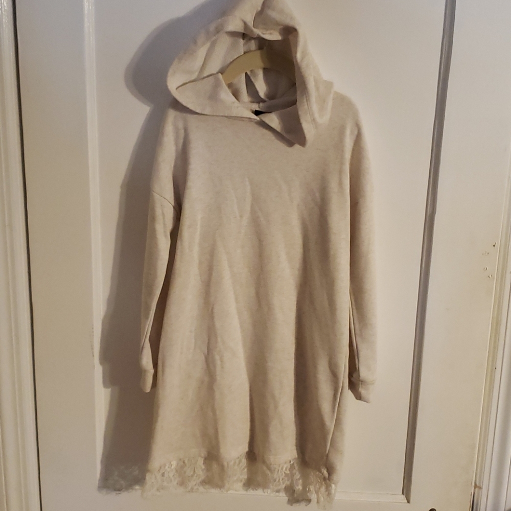 Girls hooded terry dress